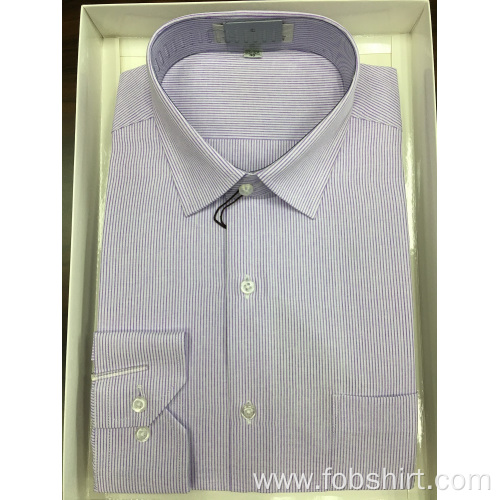 China Cotton Stripes Business Shirt Supplier